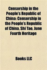 Censorship in the People's Republic of China