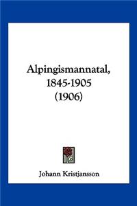 Alpingismannatal, 1845-1905 (1906)