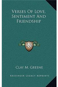 Verses of Love, Sentiment and Friendship