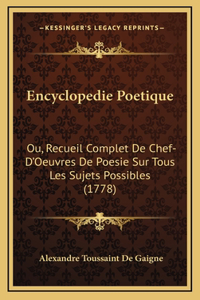 Encyclopedie Poetique