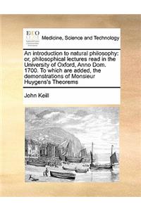 An Introduction to Natural Philosophy
