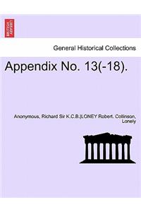 Appendix No. 13(-18).