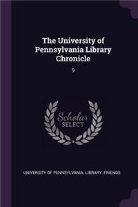 University of Pennsylvania Library Chronicle