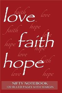 Nifty Notebook 120 ruled pages with margin