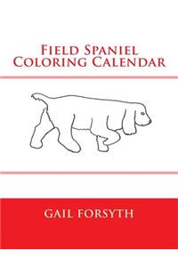 Field Spaniel Coloring Calendar