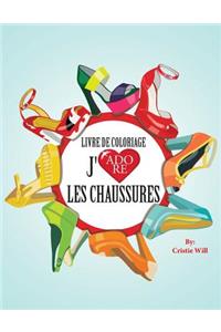 Livre de coloriage J'adore les chaussures