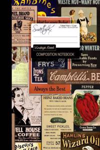 Composition Notebook - Vintage Food