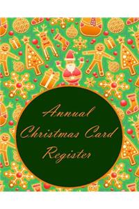 Annual Christmas Card Register