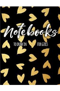 Notebooks To Draw In For Girls