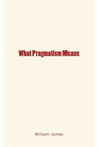 What Pragmatism Means