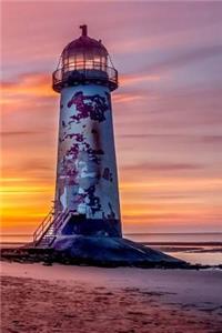 Lighthouse Guarding the Irish Sea Notebook