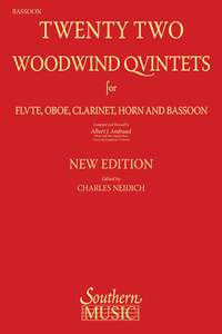 22 Woodwind Quintets - New Edition: Bassoon Part