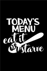 Today's Menu Eat It Or Stawe