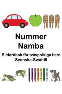 Svenska-Swahili Nummer/Namba Bildordbok för tvåspråkiga barn