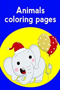 Animals Coloring Pages: Coloring Pages, cute Pictures for toddlers Children Kids Kindergarten and adults