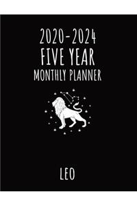 Leo - 2020 - 2024 Five year Monthly Planner