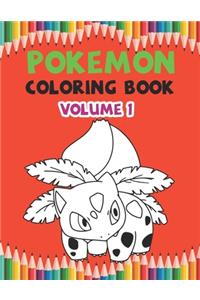 Pokemon Coloring Book Volume 1