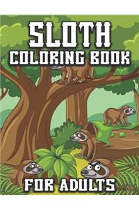 Sloth Coloring Book for Adults