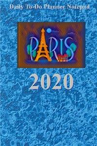 Daily To-Do Planner Notepad Paris 2020