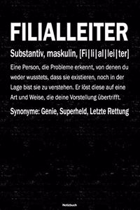 Filialleiter Notizbuch