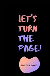 Let's turn the page