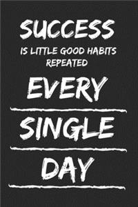 Success Is Little Good Habits Repeated Every Single Day