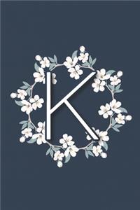 Initial Letter K Bullet Journal