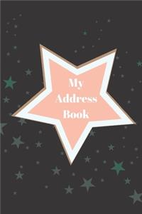 My Address Book: Stars Pattern Address Logbook Notebook Organizer (Contact Address Log Books)