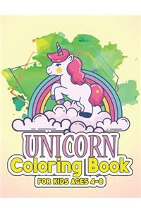 Unicorn Coloring Book for Kids Ages 4-8