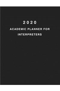 2020 Academic Planner For Interpretors