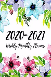 2020-2021 Calendar Weekly And Monthly Planner