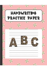 Handwriting Practice Paper ABC