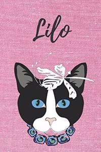 personalisiertes Notizbuch Katze / Journal / Malbuch / Tagebuch / Kritzelbuch / DIN A5 / Geschenk Lilo