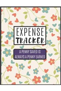 Expense Tracker A Penny Saved Is Always A Penny Earned