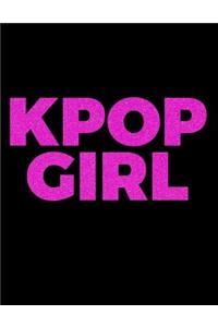 KPOP GIRL Large Composition Notebook Wide Ruled