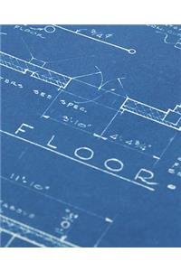 School Composition Book Construction Blueprints 130 Pages