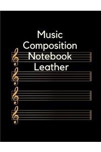 Music Composition Notebook Leather