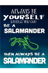 Always Be Yourself Unless You Can Be a Salamander Then Always Be a Salamander