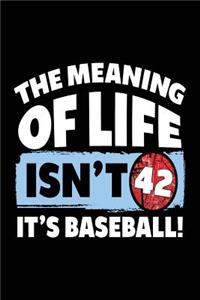 The Meaning of Life Isn't 42 It's Baseball