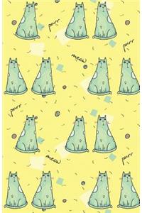 Journal Notebook For Cat Lovers Purr Meow