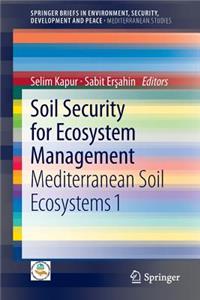 Soil Security for Ecosystem Management: Mediterranean Soil Ecosystems 1