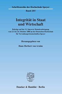 Integritat in Staat Und Wirtschaft