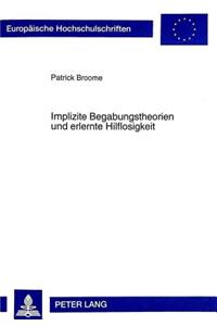 Implizite Begabungstheorien Und Erlernte Hilflosigkeit