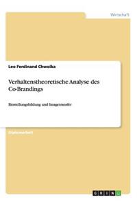 Verhaltenstheoretische Analyse des Co-Brandings