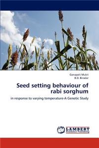 Seed setting behaviour of rabi sorghum