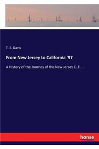 From New Jersey to California '97