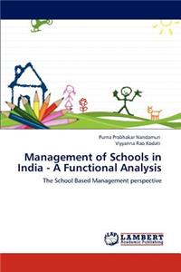 Management of Schools in India - A Functional Analysis