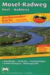 Moselle cycle path, cycle tour map 1:50,000