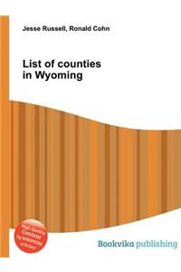 List of Counties in Wyoming