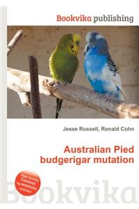 Australian Pied Budgerigar Mutation